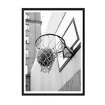 Postifull Basketball Score Çerçeveli Tablo, Siyah Çerçeve Ve Poster, Duvar Tablosu Comfort Serisi No:108327;50 X 70 Siyah Çerçeveli