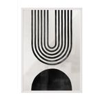 Postifull Berlin Arches No2 Çerçeveli Tablo, Beyaz Çerçeve Ve Poster, Duvar Tablosu Comfort Serisi No:108426;10 X 15 Beyaz Çerçeveli