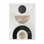 Postifull Berlin Shapes No1 Çerçeveli Tablo, Beyaz Çerçeve Ve Poster, Duvar Tablosu Comfort Serisi No:108461;50 X 70 Beyaz Çerçeveli