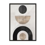 Postifull Berlin Shapes No1 Çerçeveli Tablo, Siyah Çerçeve Ve Poster, Duvar Tablosu Comfort Serisi No:108461;30 X 40 Siyah Çerçeveli