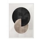 Postifull Berlin Shapes No2 Çerçeveli Tablo, Beyaz Çerçeve Ve Poster, Duvar Tablosu Comfort Serisi No:108462;10 X 15 Beyaz Çerçeveli