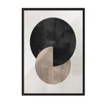 Postifull Berlin Shapes No2 Çerçeveli Tablo, Siyah Çerçeve Ve Poster, Duvar Tablosu Comfort Serisi No:108462;10 X 15 Siyah Çerçeveli