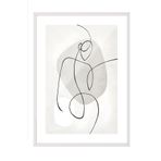 Postifull Beyaz Çerçeveli Tablo, Poster Ve Çerçeve Seti, Artful Lines Comfort Serisi No:108577;10 X 15 Beyaz Çerçeveli