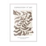 Postifull Beyaz Çerçeveli Tablo, Poster Ve Çerçeve Seti, Exposition D'Art Graphique Comfort Serisi No:108582;10 X 15 Beyaz Çerçeveli