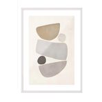 Postifull Beyaz Çerçeveli Tablo, Poster Ve Çerçeve Seti, Harmonic Comfort Serisi No:108578;10 X 15 Beyaz Çerçeveli