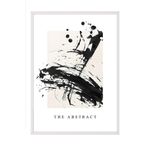 Postifull Beyaz Çerçeveli Tablo, Poster Ve Çerçeve Seti, The Abstract Comfort Serisi No:108572;30 X 40 Beyaz Çerçeveli