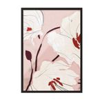 Postifull Bold Blossom Çerçeveli Tablo, Siyah Çerçeve Ve Poster, Dikey Duvar Tablosu Comfort Serisi No:108571;10 X 15 Siyah Çerçeveli