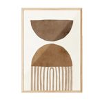 Postifull Brown Arches No1 Çerçeveli Tablo, Ahşap Çerçeve Ve Poster, Duvar Tablosu Comfort Serisi No:108332;50 X 70 Ahşap Çerçeveli