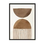 Postifull Brown Arches No1 Çerçeveli Tablo, Siyah Çerçeve Ve Poster, Duvar Tablosu Comfort Serisi No:108332;10 X 15 Siyah Çerçeveli