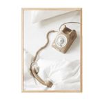 Postifull Call Me Çerçeveli Tablo, Ahşap Çerçeve Ve Poster, Dikey Duvar Tablosu Comfort Serisi No:108433;10 X 15 Ahşap Çerçeveli