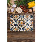 Postifull Cam Kesme Tahtası, Doğrama Tahtası, Etnik Boho Desen, Kalın Ve Temperli Kırılmaz Cam, 21 * 30Cm;21 X 30 Renkli - 19