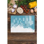 Postifull Cam Kesme Tahtası, Doğrama Tahtası, Ramazan Özel Desen, Kalın Ve Temperli Kırılmaz Cam, 21 * 30Cm;21 X 30 Renkli - 11