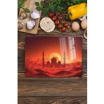 Postifull Cam Kesme Tahtası, Doğrama Tahtası, Ramazan Özel Desen, Kalın Ve Temperli Kırılmaz Cam, 21 * 30Cm;21 X 30 Renkli - 13