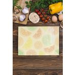 Postifull Cam Kesme Tahtası, Kalın Ve Kırılmaz Cam - Limon Temalı - 21 * 30Cm - Doğrama Tahtası, Mutfak Dekoru;21 X 30 Renkli - 1