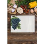 Postifull Cam Kesme Tahtası, Kalın Ve Kırılmaz Cam - Mermer Üzüm - 21 * 30Cm - Doğrama Tahtası, Mutfak Dekoru;21 X 30 Renkli - 46