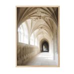 Postifull Castle Corridor Çerçeveli Tablo, Ahşap Çerçeve Ve Poster, Duvar Tablosu Comfort Serisi No:108286;10 X 15 Ahşap Çerçeveli
