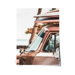 Postifull Çerçevesiz Poster, Yaz Temalı Tablo No:125, Vintage Araba Fotoğrafı, Kahverengi Poster, Dikey;21 X 30 Renkli - 1