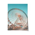 Postifull Çerçevesiz Poster, Yaz Temalı Tablo No:155, Lunapark Dönme Dolap Fotoğrafı, Kahverengi Poster, Dikey;30 X 42 Renkli - 14