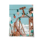 Postifull Çerçevesiz Poster, Yaz Temalı Tablo No:162, Lunapark Girişi Fotoğrafı, Kahverengi Poster, Dikey;10 X 15 Renkli - 20