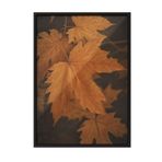 Postifull Close Up Leaf Çerçeveli Tablo, Siyah Çerçeve Ve Poster, Dikey Duvar Tablosu Comfort Serisi No:108350;10 X 15 Siyah Çerçeveli