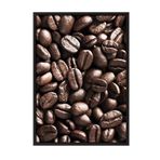 Postifull Coffee Beans Çerçeveli Tablo, Siyah Çerçeve Ve Poster, Dikey Duvar Tablosu Comfort Serisi No:108404;10 X 15 Siyah Çerçeveli