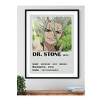 Postifull Dr. Stone Anime Poster - Anime Ve Manga Duvar Dekoru - Çerçevesiz - Kalın Kuşe Kağıt;10 X 15 Gri