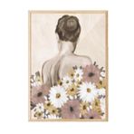 Postifull Dress Of Flowers Çerçeveli Tablo, Ahşap Çerçeve Ve Poster, Duvar Tablosu Comfort Serisi No:108431;10 X 15 Ahşap Çerçeveli