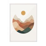 Postifull Earth Sphere Çerçeveli Tablo, Beyaz Çerçeve Ve Poster, Dikey Duvar Tablosu Comfort Serisi No:108330;10 X 15 Beyaz Çerçeveli