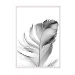 Postifull Feather Çerçeveli Tablo, Beyaz Çerçeve Ve Poster, Dikey Duvar Tablosu Comfort Serisi No:108302;30 X 40 Beyaz Çerçeveli