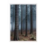 Postifull Forbidden Forest Çerçeveli Tablo, Beyaz Çerçeve Ve Poster, Duvar Tablosu Comfort Serisi No:108290;10 X 15 Beyaz Çerçeveli