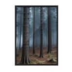 Postifull Forbidden Forest Çerçeveli Tablo, Siyah Çerçeve Ve Poster, Duvar Tablosu Comfort Serisi No:108290;10 X 15 Siyah Çerçeveli