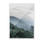Postifull Forest Hills Çerçeveli Tablo, Beyaz Çerçeve Ve Poster, Dikey Duvar Tablosu Comfort Serisi No:108364;10 X 15 Beyaz Çerçeveli