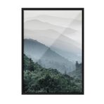 Postifull Forest Hills Çerçeveli Tablo, Siyah Çerçeve Ve Poster, Dikey Duvar Tablosu Comfort Serisi No:108364;10 X 15 Siyah Çerçeveli