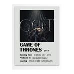 Postifull Game Of Thrones - Çerçevesiz Poster - Duvar Dekoru - Dizi Ve Film Afiş Posterleri - Kalın Kuşe Kağıt;15 X 21 Gri