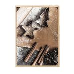 Postifull Gingerbread Çerçeveli Tablo, Ahşap Çerçeve Ve Poster, Dikey Duvar Tablosu Comfort Serisi No:108357;50 X 70 Ahşap Çerçeveli