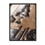 Postifull Gingerbread Çerçeveli Tablo, Siyah Çerçeve Ve Poster, Dikey Duvar Tablosu Comfort Serisi No:108357;10 X 15 Siyah Çerçeveli