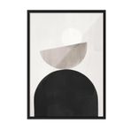 Postifull Graphic Shapes No4 Çerçeveli Tablo, Siyah Çerçeve Ve Poster, Duvar Tablosu Comfort Serisi No:108459;10 X 15 Siyah Çerçeveli
