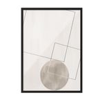 Postifull Graphic Shapes No5 Çerçeveli Tablo, Siyah Çerçeve Ve Poster, Duvar Tablosu Comfort Serisi No:108460;10 X 15 Siyah Çerçeveli