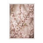 Postifull Heather Flowers Çerçeveli Tablo, Beyaz Çerçeve Ve Poster, Duvar Tablosu Comfort Serisi No:108535;30 X 40 Beyaz Çerçeveli