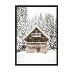 Postifull Holiday Cabin Çerçeveli Tablo, Siyah Çerçeve Ve Poster, Dikey Duvar Tablosu Comfort Serisi No:108513;10 X 15 Siyah Çerçeveli
