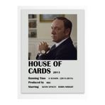 Postifull House Of Cards - Çerçevesiz Poster - Duvar Dekoru - Dizi Ve Film Afiş Posterleri - Kalın Kuşe Kağıt;33 X 48 Gri - 3