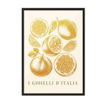 Postifull I Gioielli D'Italia Çerçeveli Tablo, Siyah Çerçeve Ve Poster, Duvar Tablosu Comfort Serisi No:108566;30 X 40 Siyah Çerçeveli