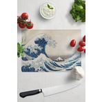 Postifull Kesme Tahtası, Kalın Ve Kırılmaz Cama Baskı - Hokusai Sanat Eseri Baskılı - 21 * 30Cm, Doğrama Tahtası;21 X 30 Sanat - 2