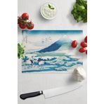 Postifull Kesme Tahtası, Kalın Ve Kırılmaz Cama Baskı - Hokusai Sanat Eseri Baskılı - 21 * 30Cm, Doğrama Tahtası;21 X 30 Sanat - 4