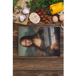 Postifull Kesme Tahtası, Yeni Nesil Doğrama Tahtası Cam, Sanat Serisi, Kalın Ve Temperli Kırılmaz Cam, 21 * 30Cm;21 X 30 Leonardo Da Vinci - 2