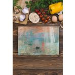 Postifull Kesme Tahtası, Yeni Nesil Doğrama Tahtası Cam, Sanat Serisi, Kalın Ve Temperli Kırılmaz Cam, 21 * 30Cm;21 X 30 Monet - 7