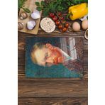 Postifull Kesme Tahtası, Yeni Nesil Doğrama Tahtası Cam, Sanat Serisi, Kalın Ve Temperli Kırılmaz Cam, 21 * 30Cm;21 X 30 Van Gogh - 1