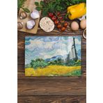 Postifull Kesme Tahtası, Yeni Nesil Doğrama Tahtası Cam, Sanat Serisi, Kalın Ve Temperli Kırılmaz Cam, 21 * 30Cm;21 X 30 Van Gogh - 7