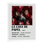 Postifull La Case De Papel - Çerçevesiz Poster - Duvar Dekoru - Dizi Ve Film Afiş Posterleri - Kuşe Kağıt;21 X 30 Gri - 16