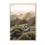 Postifull Landscape Sunrise Çerçeveli Tablo, Ahşap Çerçeve Ve Poster, Duvar Tablosu Comfort Serisi No:108342;10 X 15 Ahşap Çerçeveli